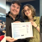 Inauguração do Centro Internacional de Certificação Profissional do UNIVEM em 2025, com alunos pioneiros certificados e parceria com a ENG DTP & Multimídia.